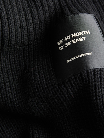 JACK & JONES Πλεκτή ζακέτα 'JJCLeveland' σε μαύρο