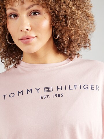 Maglietta di Tommy Hilfiger Curve in rosa