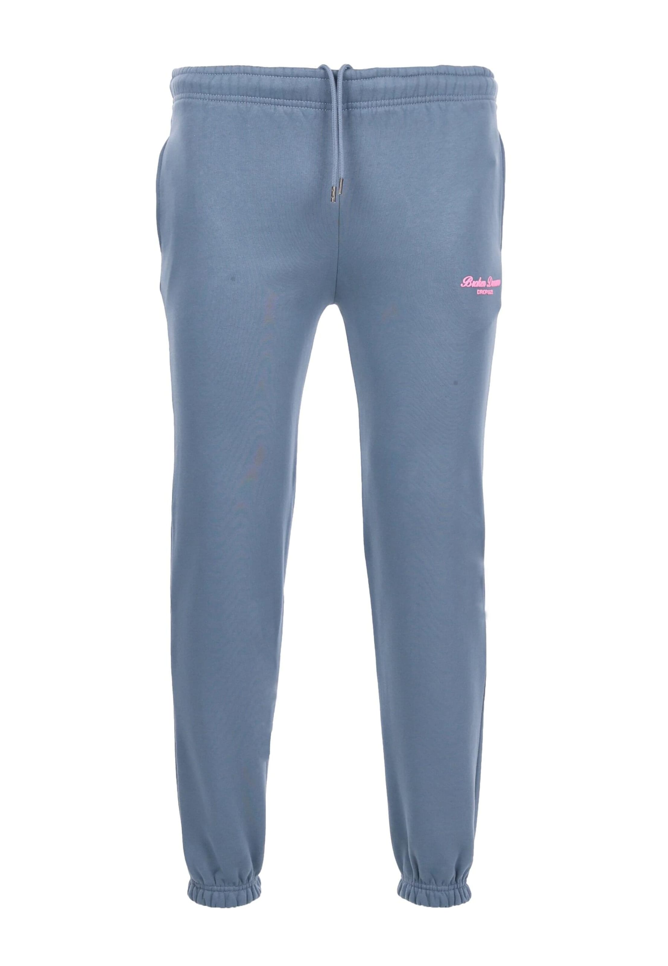 Dropsize Tapered Functionele broek 'Broken Dreams' in Blauw: voorkant