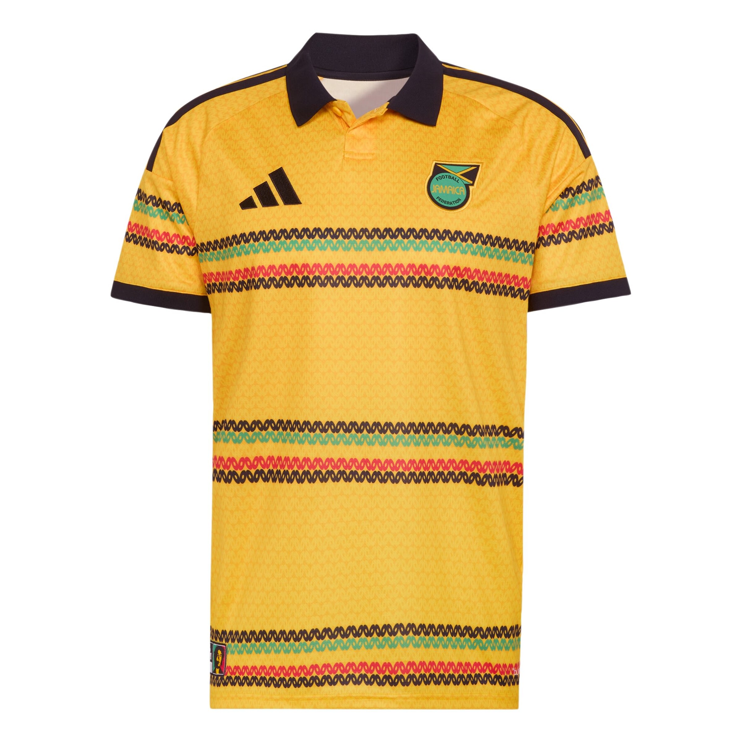 ADIDAS PERFORMANCE Jersey 'Jamaika 26 x Bob Marley' in Turquoise / yellow gold / Red / Black, Item view