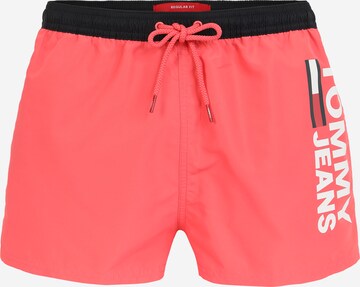 Shorts de bain Tommy Hilfiger Underwear en rose : devant