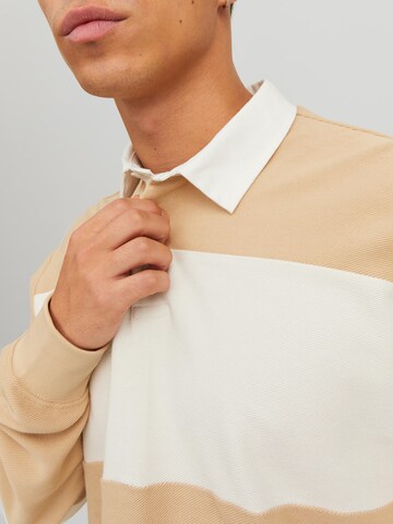 JACK & JONES Skjorte 'Hudson' i beige