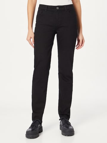 MOS MOSH Regular Jeans i svart: framsida