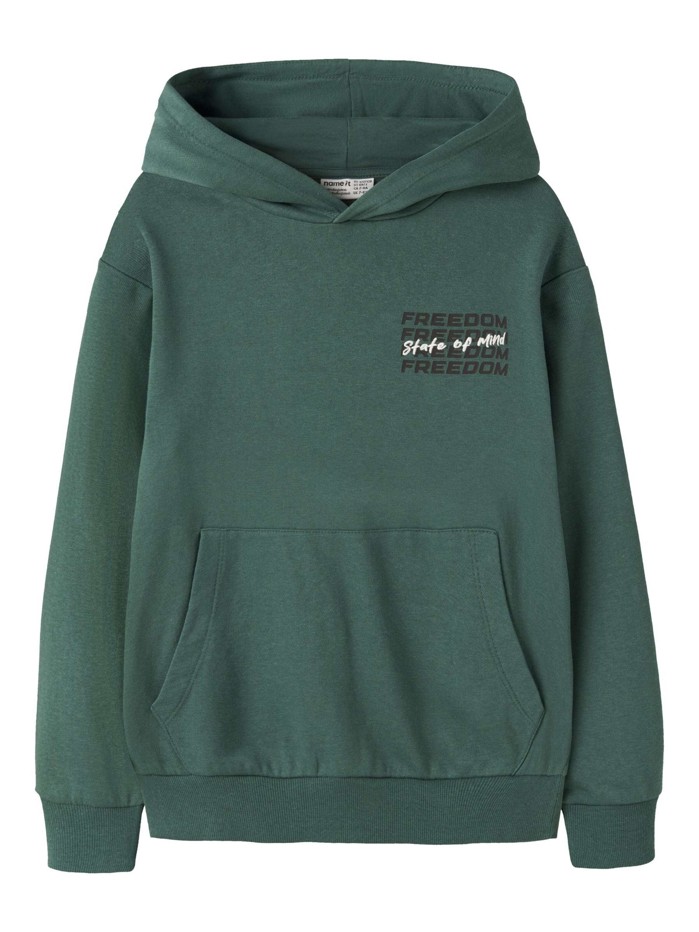 NAME IT Sweatshirt i grøn: forside