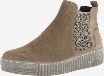 GABOR Chelsea Boots in Beige: Vorderseite