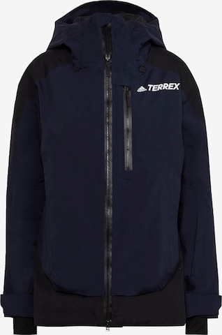 ADIDAS TERREX Athletic Jacket in Blue: front