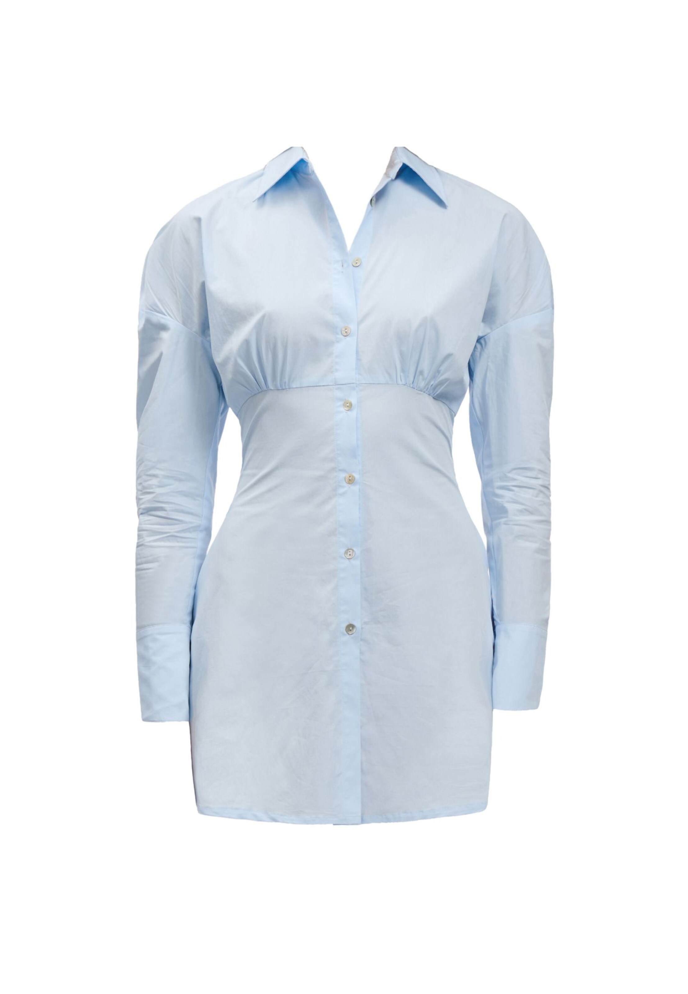 OW Collection Shirt Dress 'ELIA' in Blue: front
