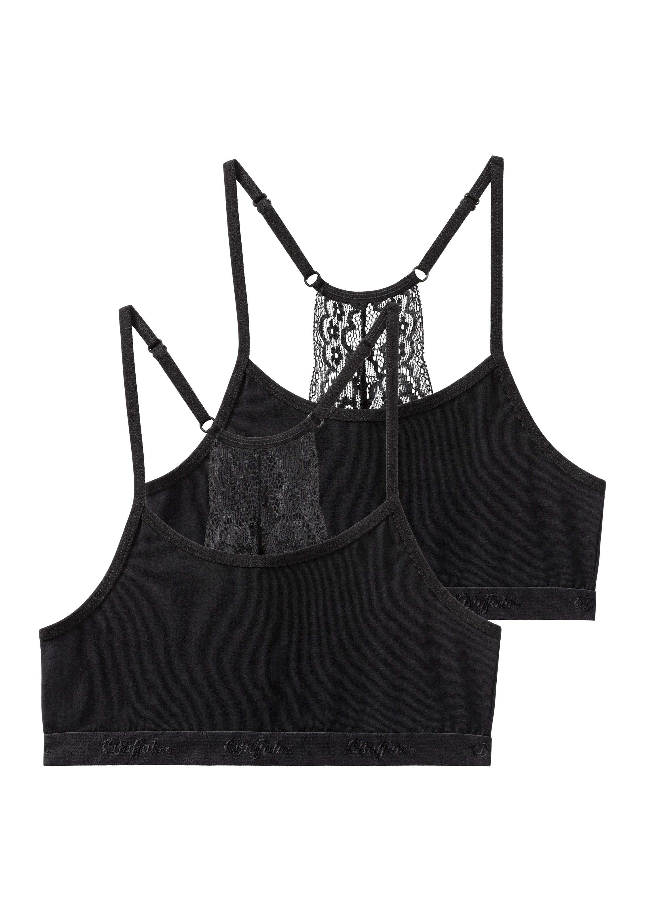 BUFFALO Bra in Black: front