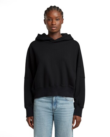 G-STAR Sweatshirt 'Embossed' in Zwart: voorkant