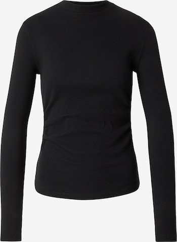 ABOUT YOU Тениска 'Francesca' в черно: отпред