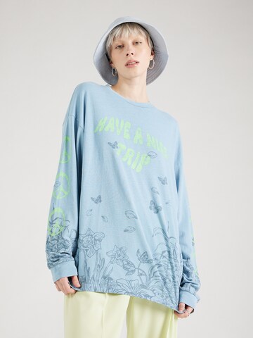 T-shirt 'NICE TRIP' BDG Urban Outfitters en bleu : devant