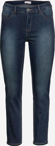 Coupe slim Jeggings SHEEGO en bleu : devant