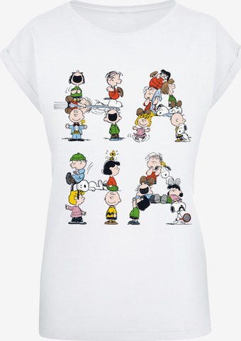 Merchcode Shirt 'Peanuts Group Tee ' in White: front