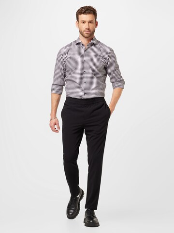 Slim fit Camicia 'Kason' di HUGO in nero