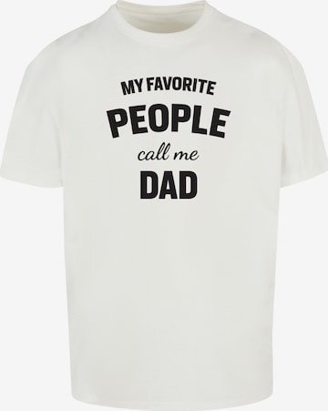 Merchcode Shirt 'Fathers Day' in Weiß: predná strana