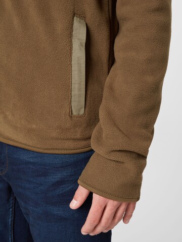 Kronstadt Fleece jas 'HAYES' in Bruin