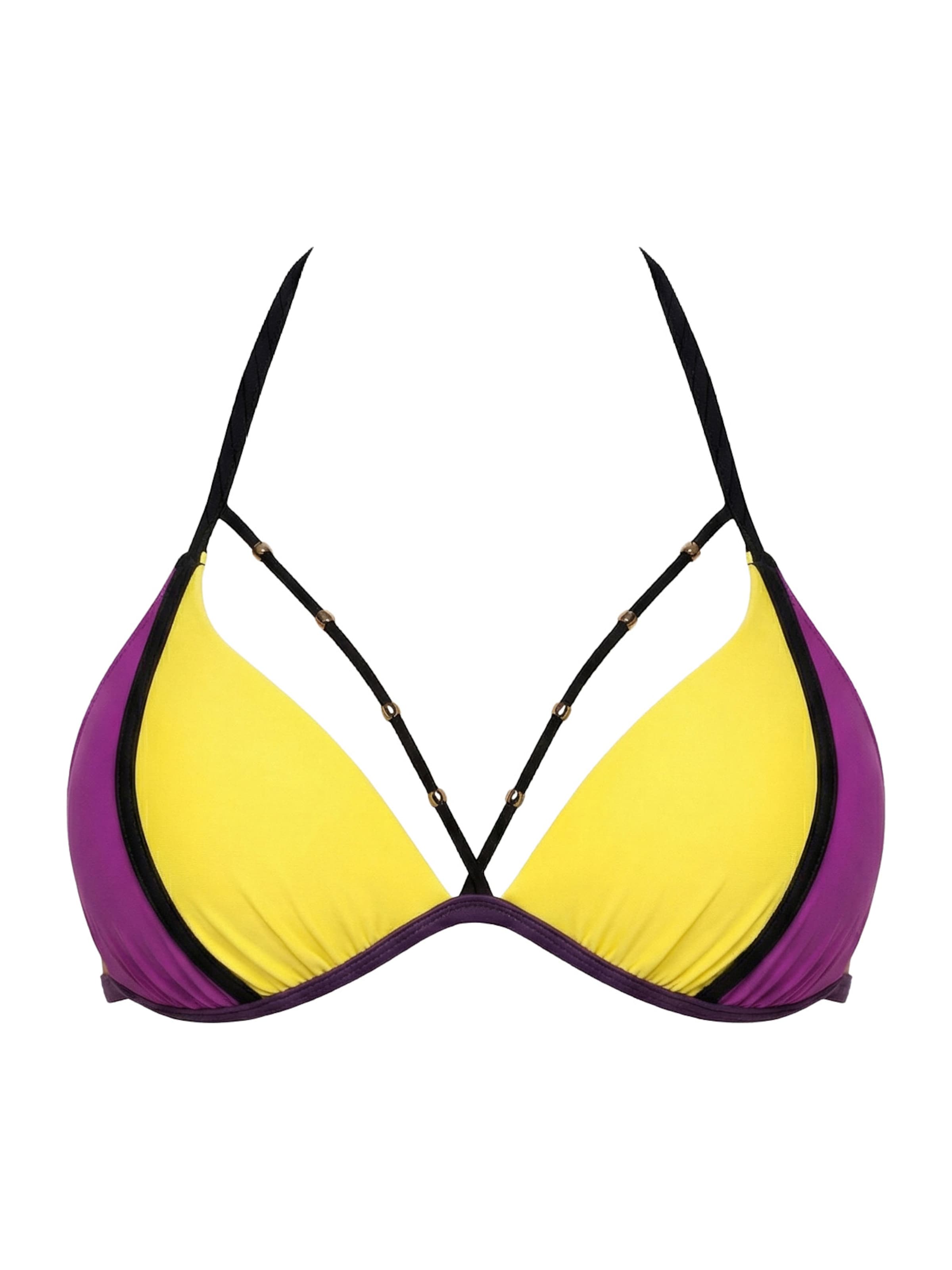 Marko Push-up Bikini top 'Rose M-818 (5)' in Yellow