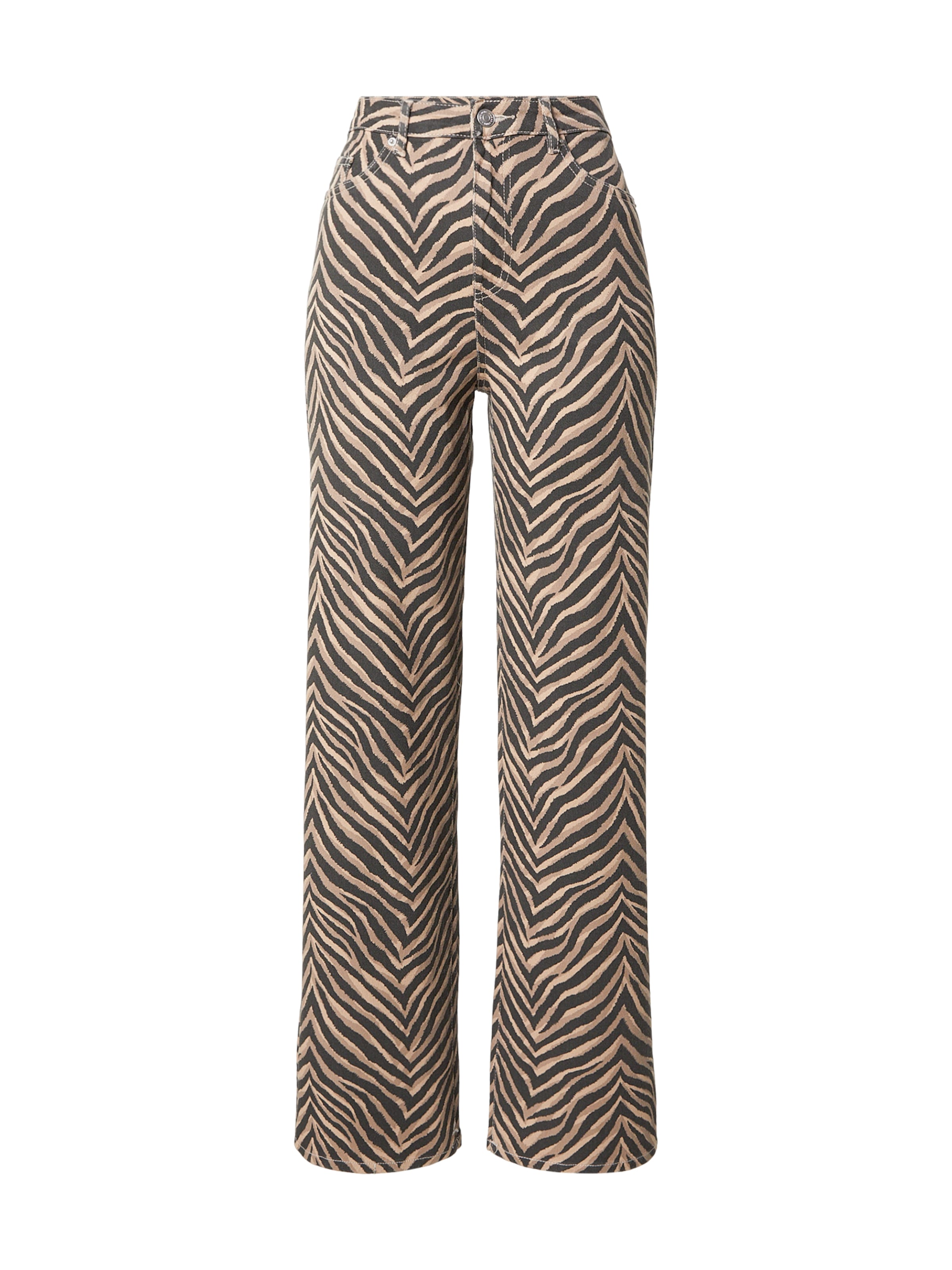 VERO MODA Wide leg Jeans 'VMTessa' in Brown: front