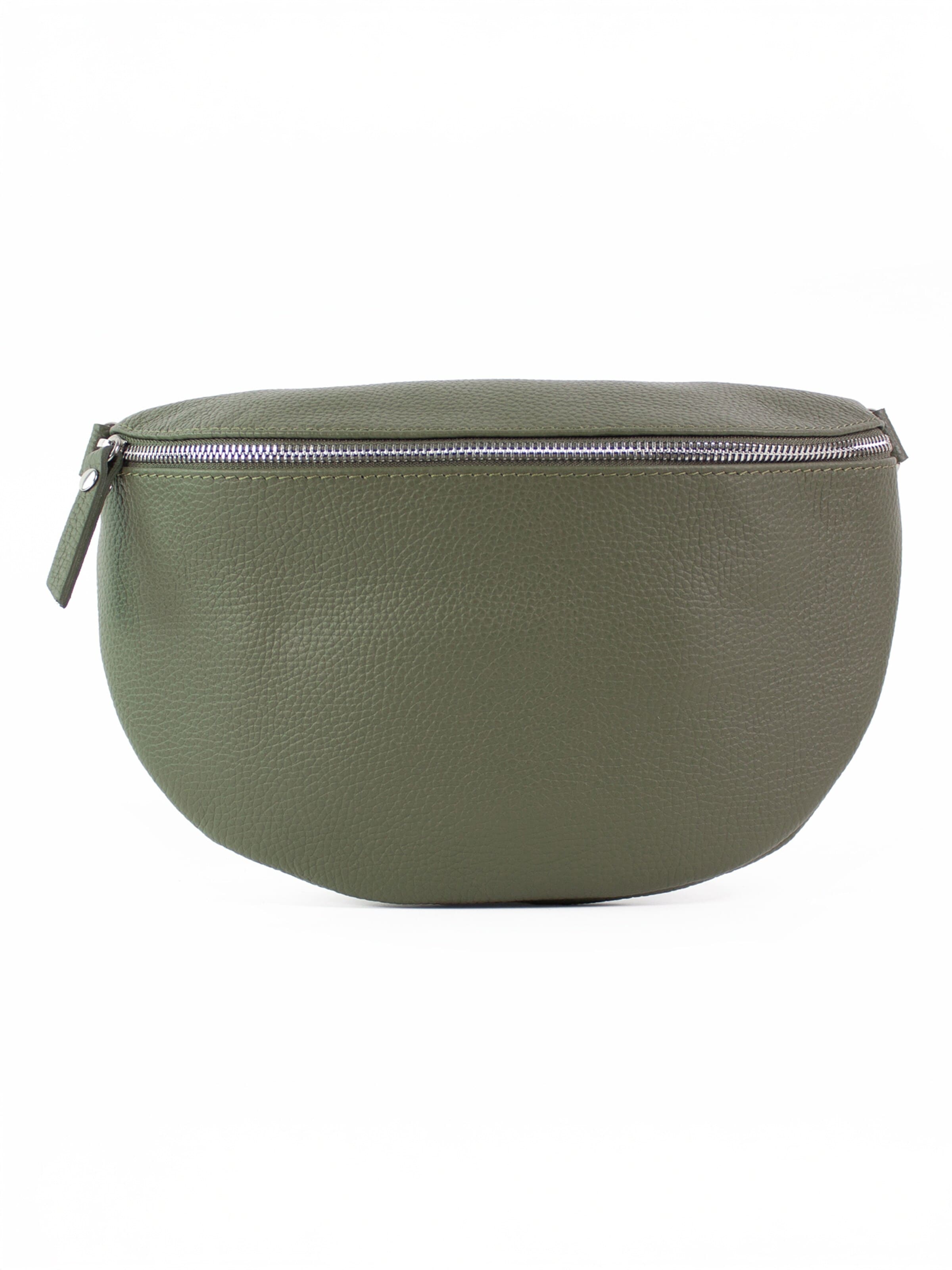 lePelou Gürteltasche 'TONI large'‌‌‌‌‌ in Grün: Vorderseite