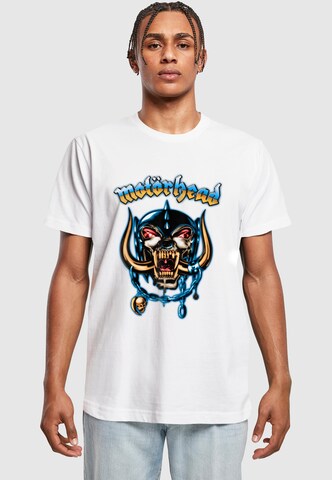 Merchcode T-Shirt 'Motorhead - 50th Airbrush Warpig' in Weiß: Vorderseite