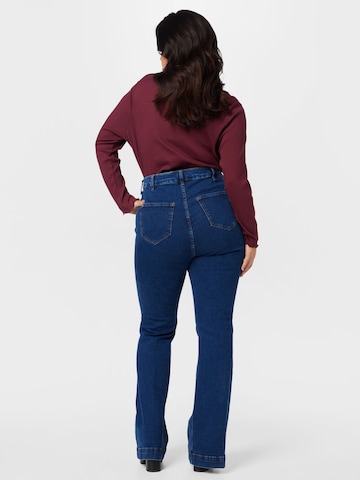 River Island Plus Flared Jeans 'ELLA' in Blau