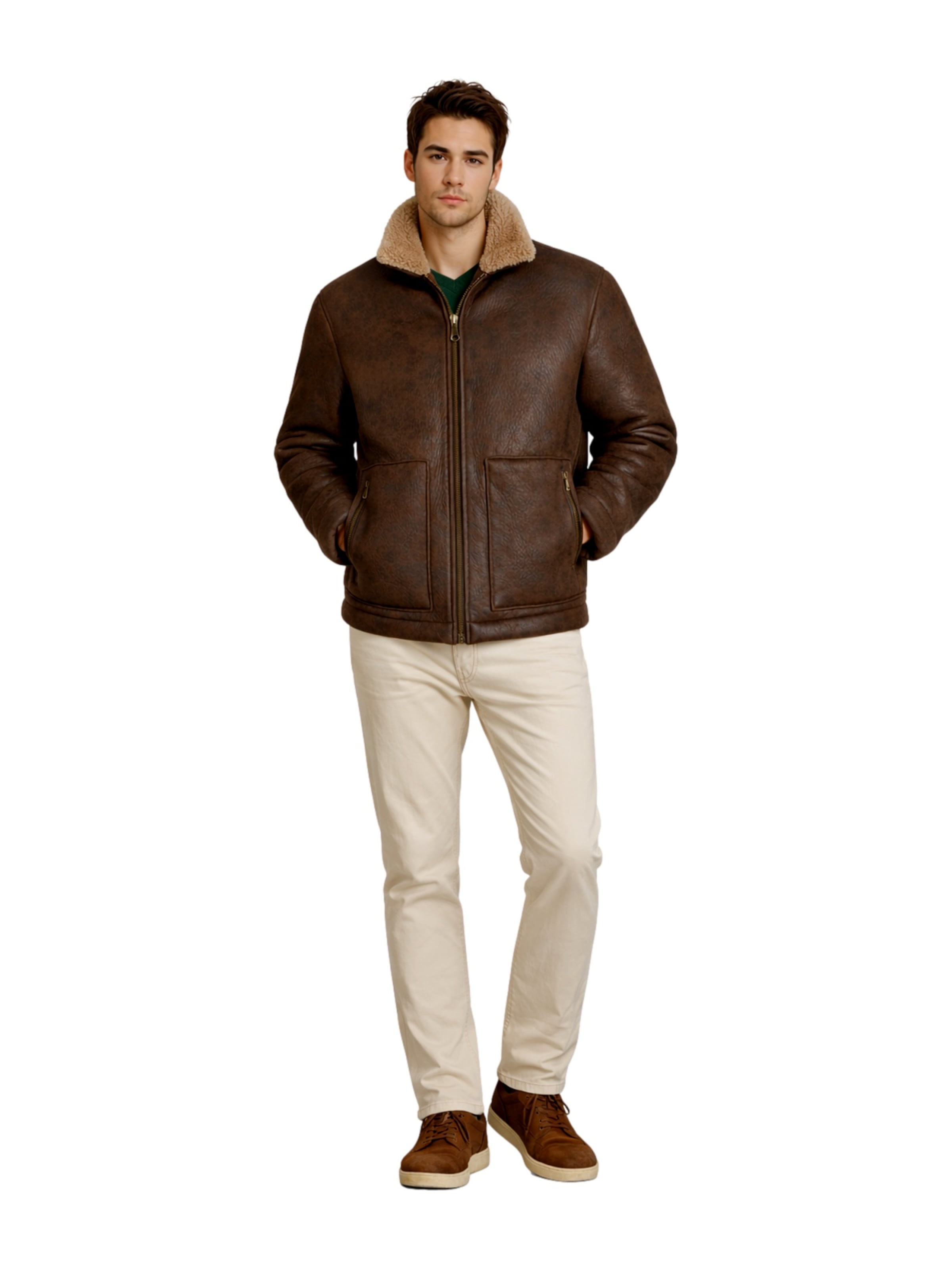 JACK & JONES Přechodná bunda 'JORSALAMANCO' – hnědá