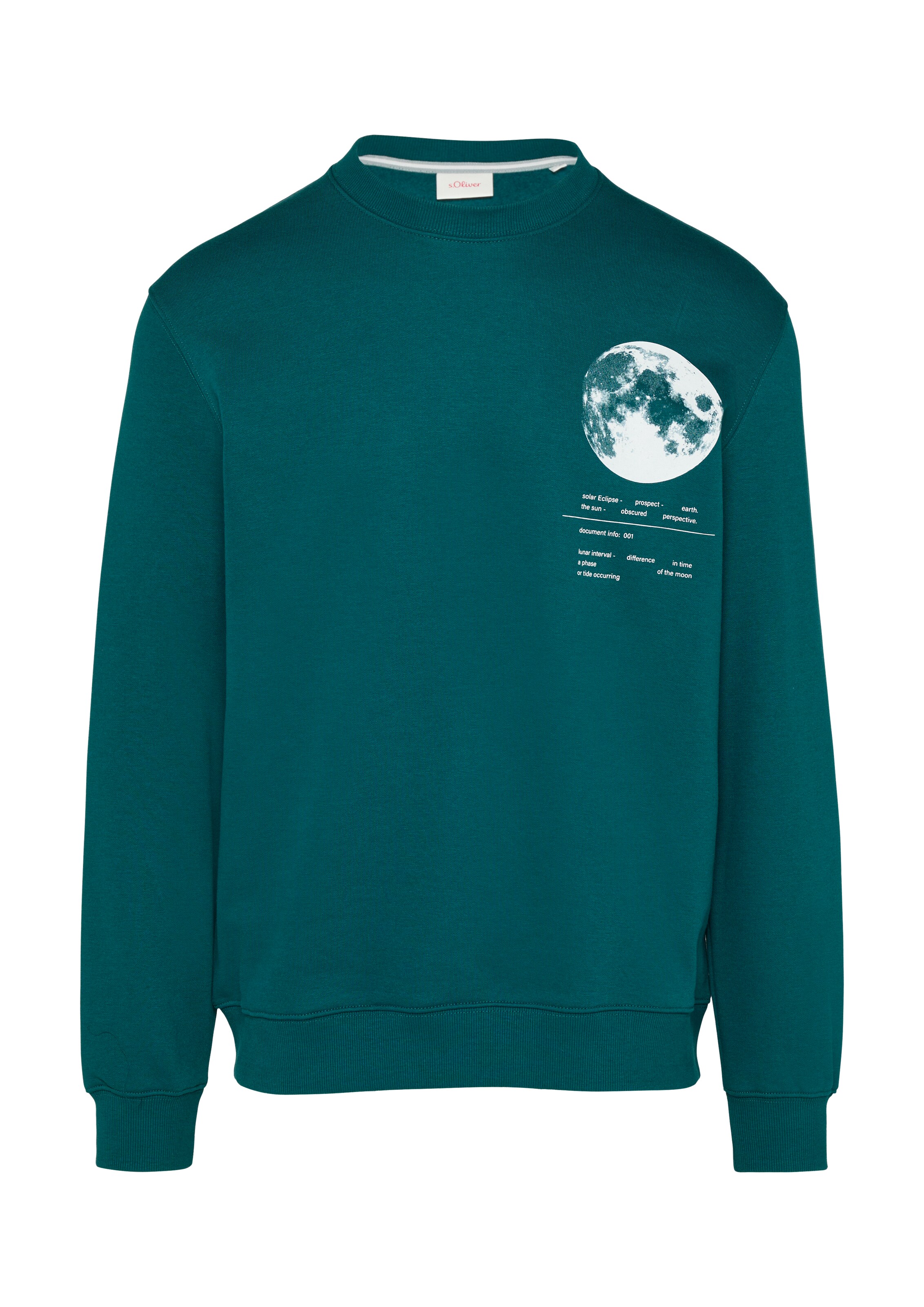 Sweat-shirt s.Oliver en vert : devant