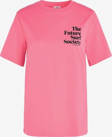 Maglietta 'Future Surf Society' di O'NEILL in rosa: frontale