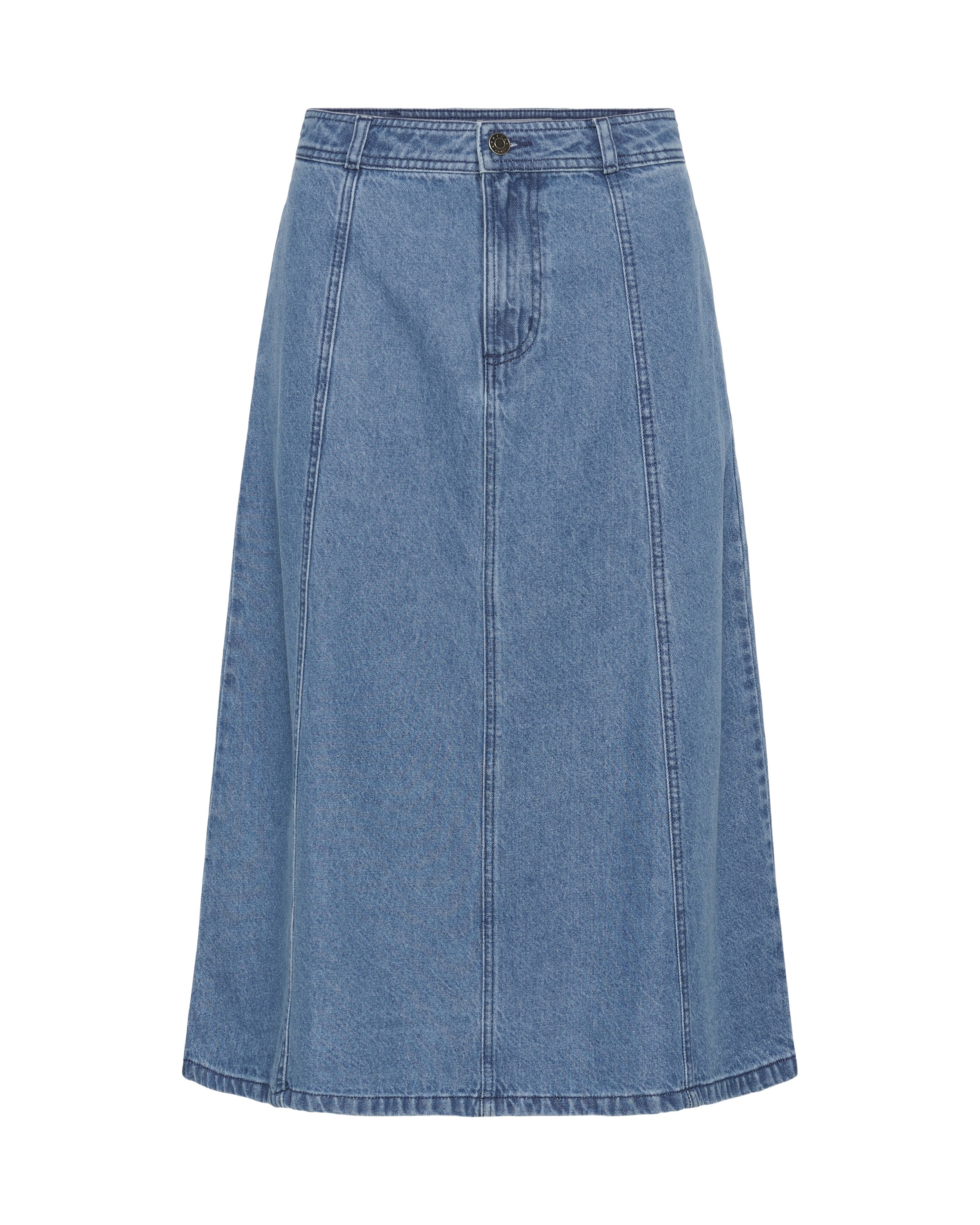 Kaffe Rok 'KAValena' in Blauw: voorkant