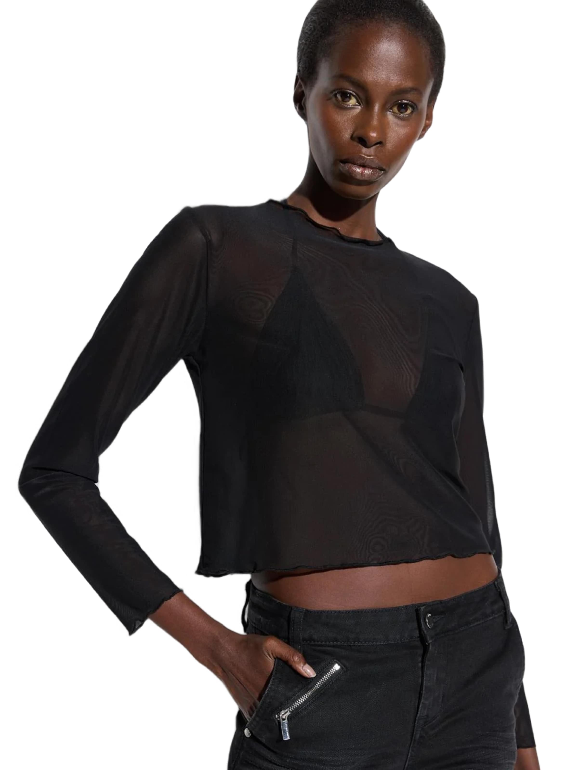 No Matter What Blouse in Black: front