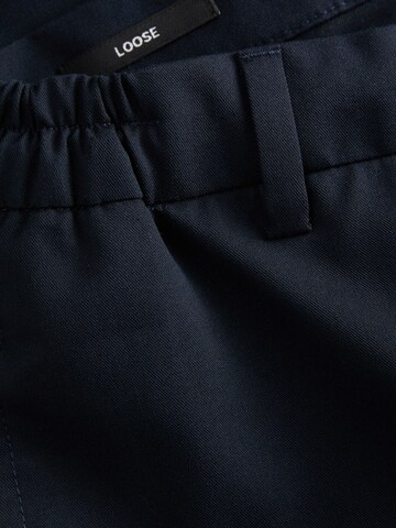 JACK & JONES Loose fit Trousers with creases in Blue