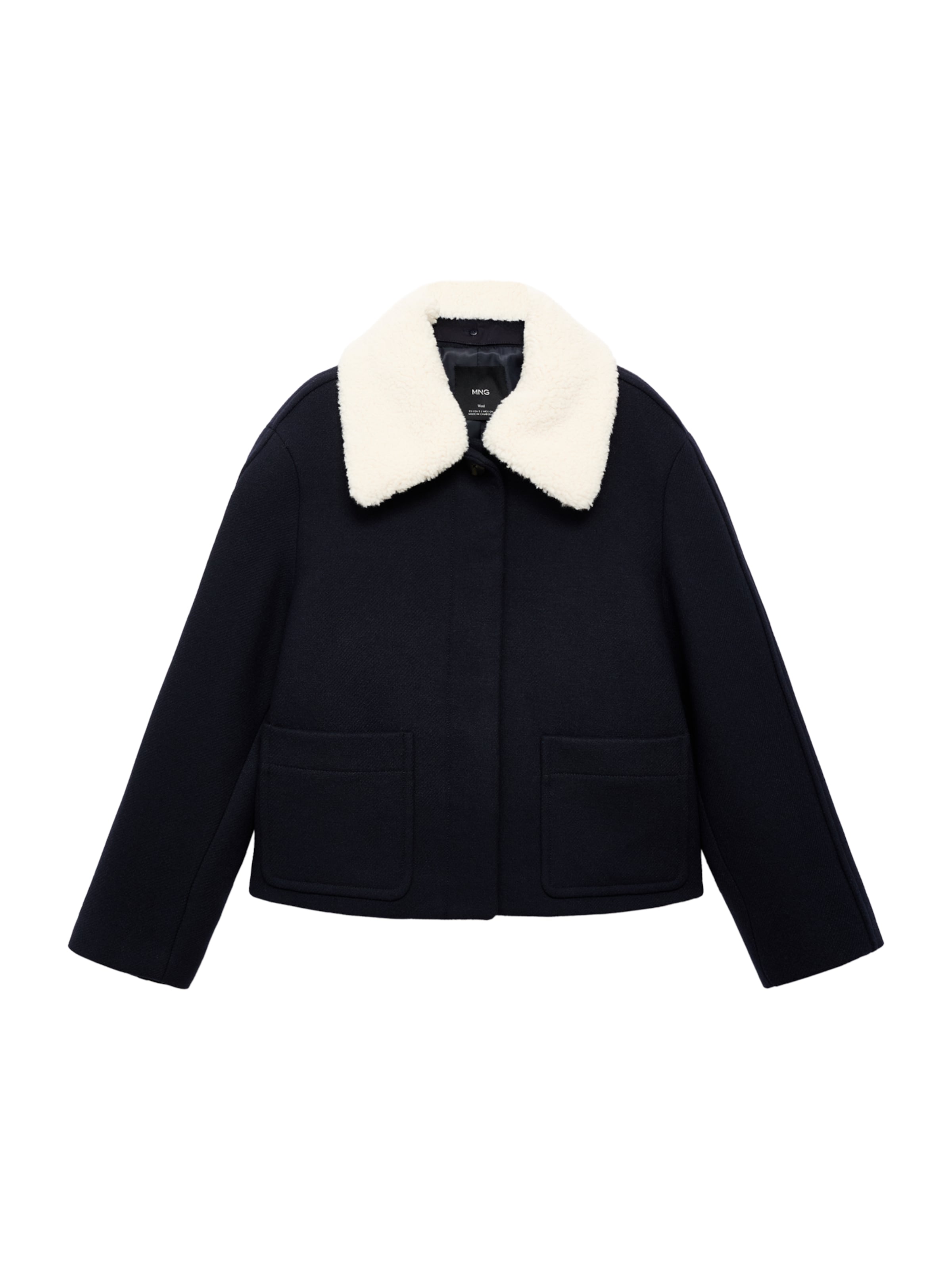 MANGO Overgangsjakke 'Mus' i blå: forside