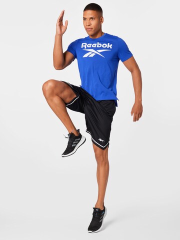 Reebok Regular fit Funkcionalna majica | modra barva