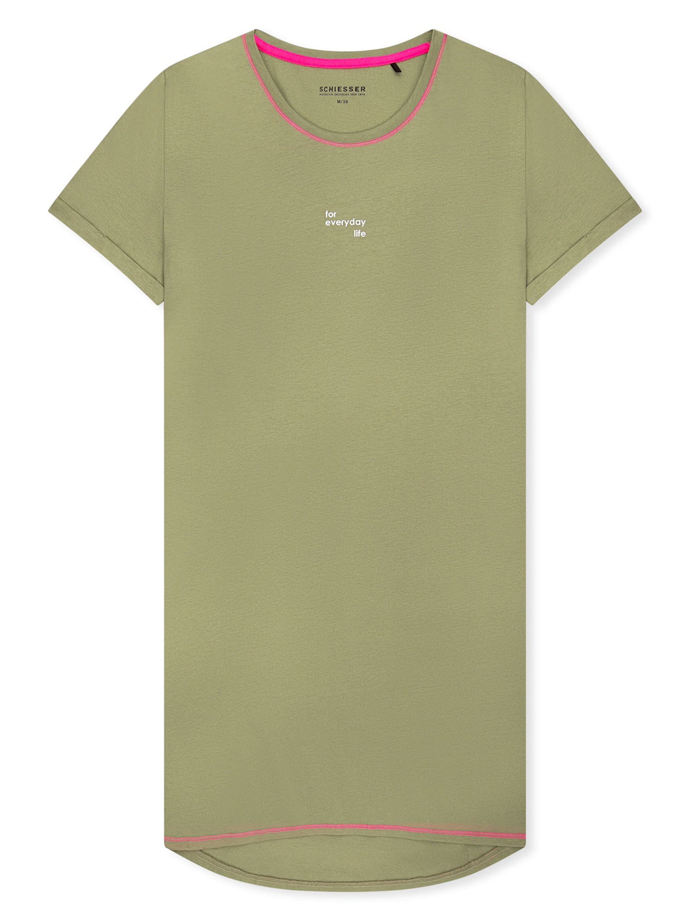 Chemise de nuit ' Casual Essentials ' SCHIESSER en vert : devant
