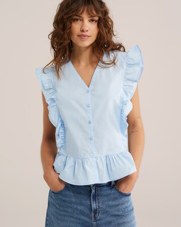 WE Fashion Bluza | modra barva: sprednja stran