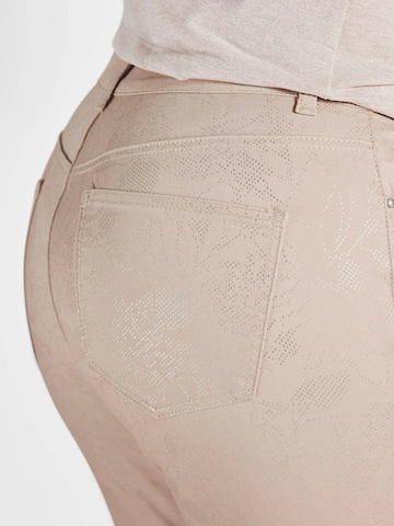 Goldner Regular Broek 'Carla' in Beige