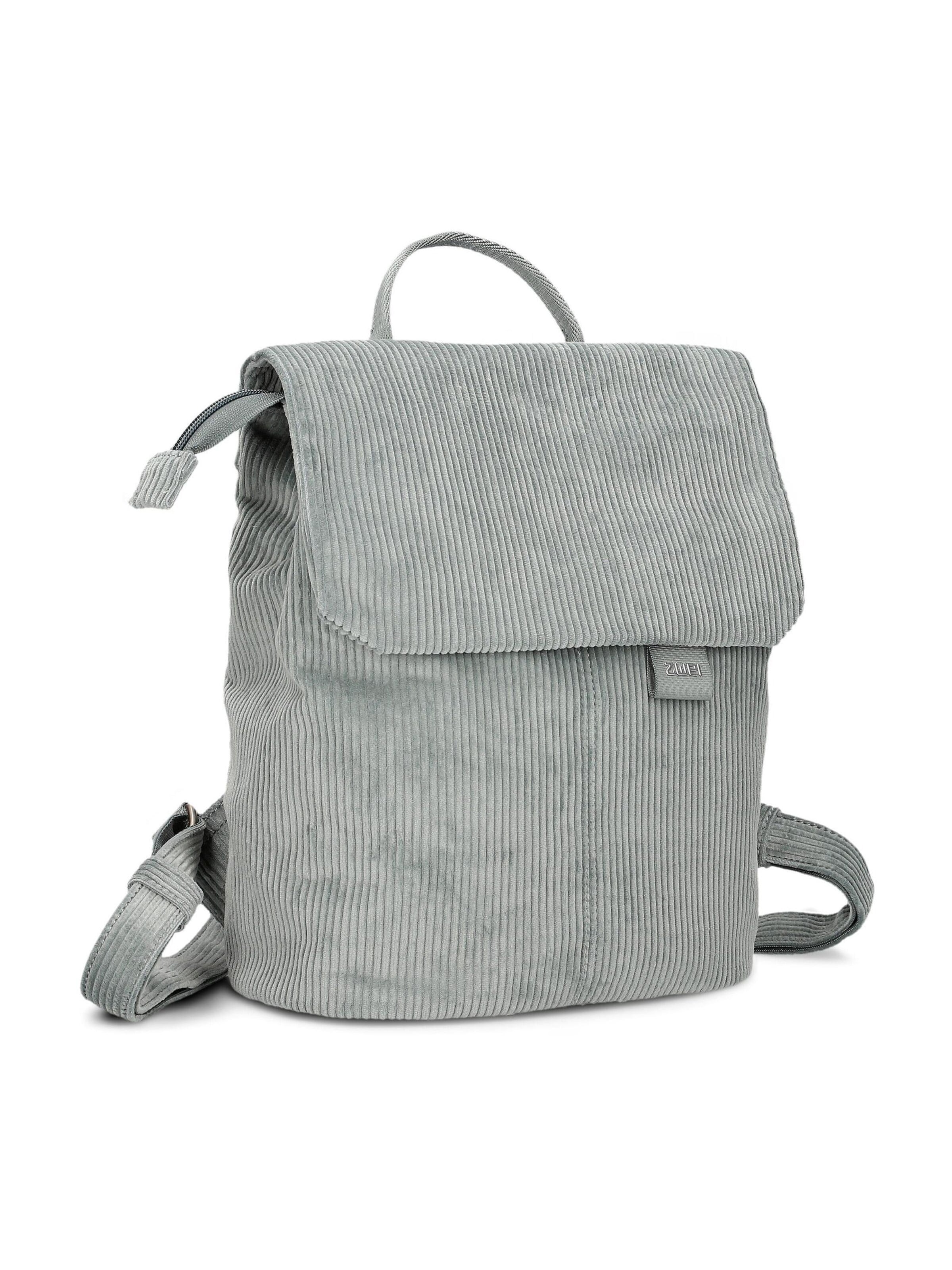 ZWEI Backpack 'MADEMOISELLE.M MR8' in Grey: front