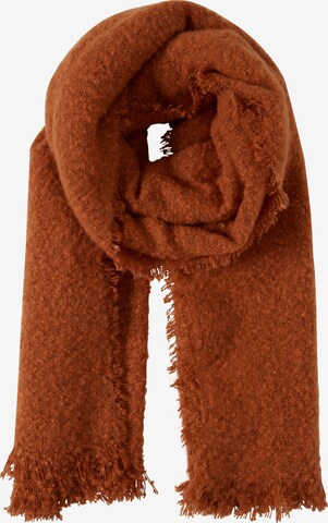ICHI Scarf 'ABEA' in Brown: front