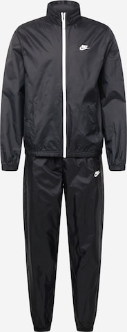 Nike Sportswear Jogginganzug in Schwarz: predná strana