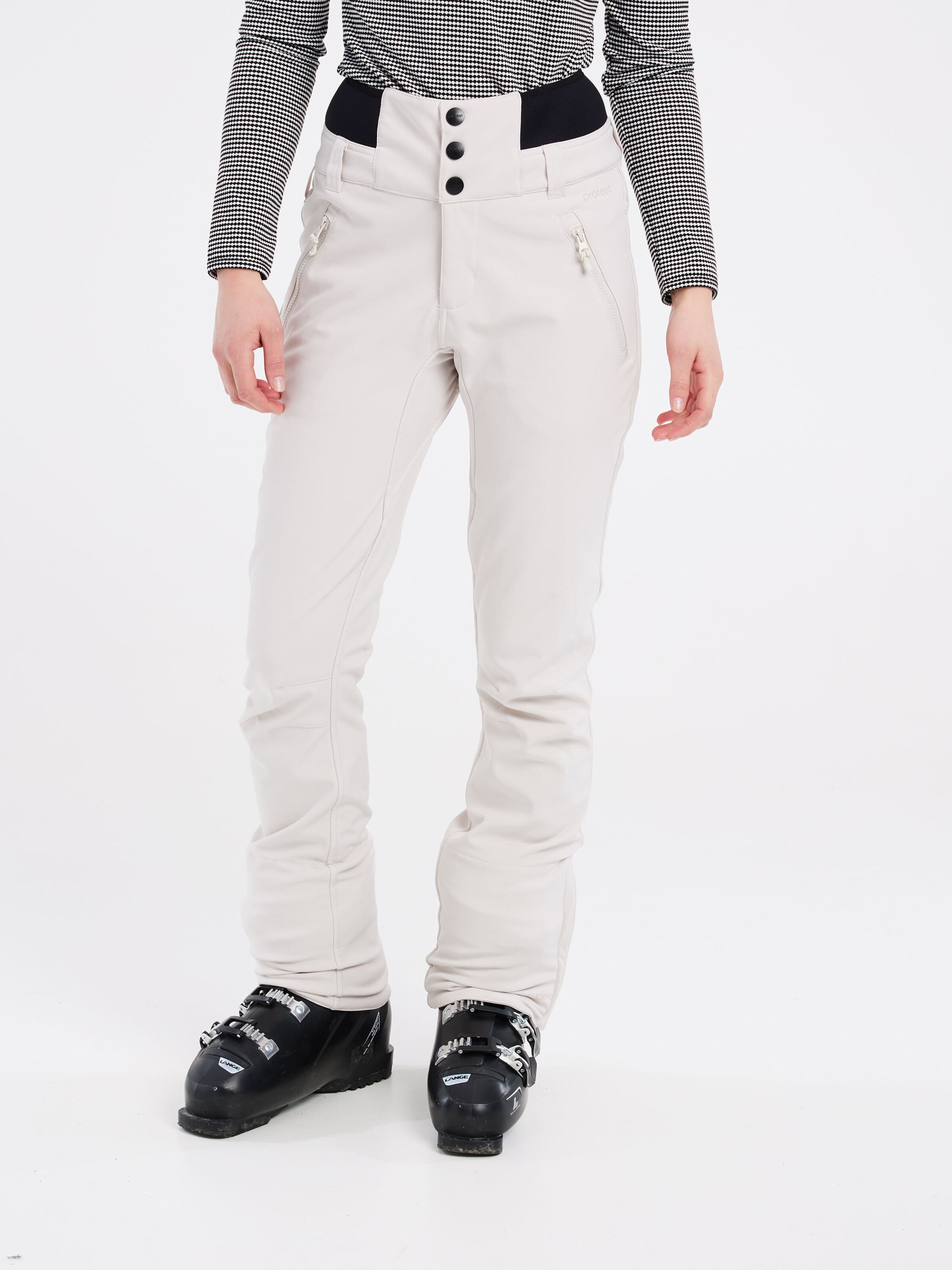PROTEST Slim fit Workout Pants 'LULLABY' in White