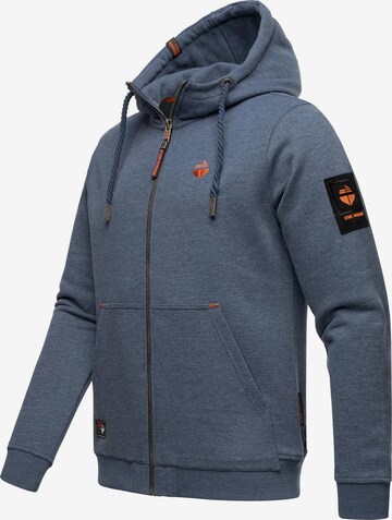 STONE HARBOUR Zip-Up Hoodie 'Jacobi Jamie' in Blue