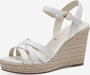 TAMARIS - Sandalias con hebilla en blanco: frente