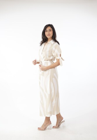 Elara Shirt dress in Beige