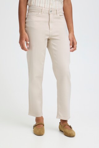 ICHI Jeans in Beige: Vorderseite