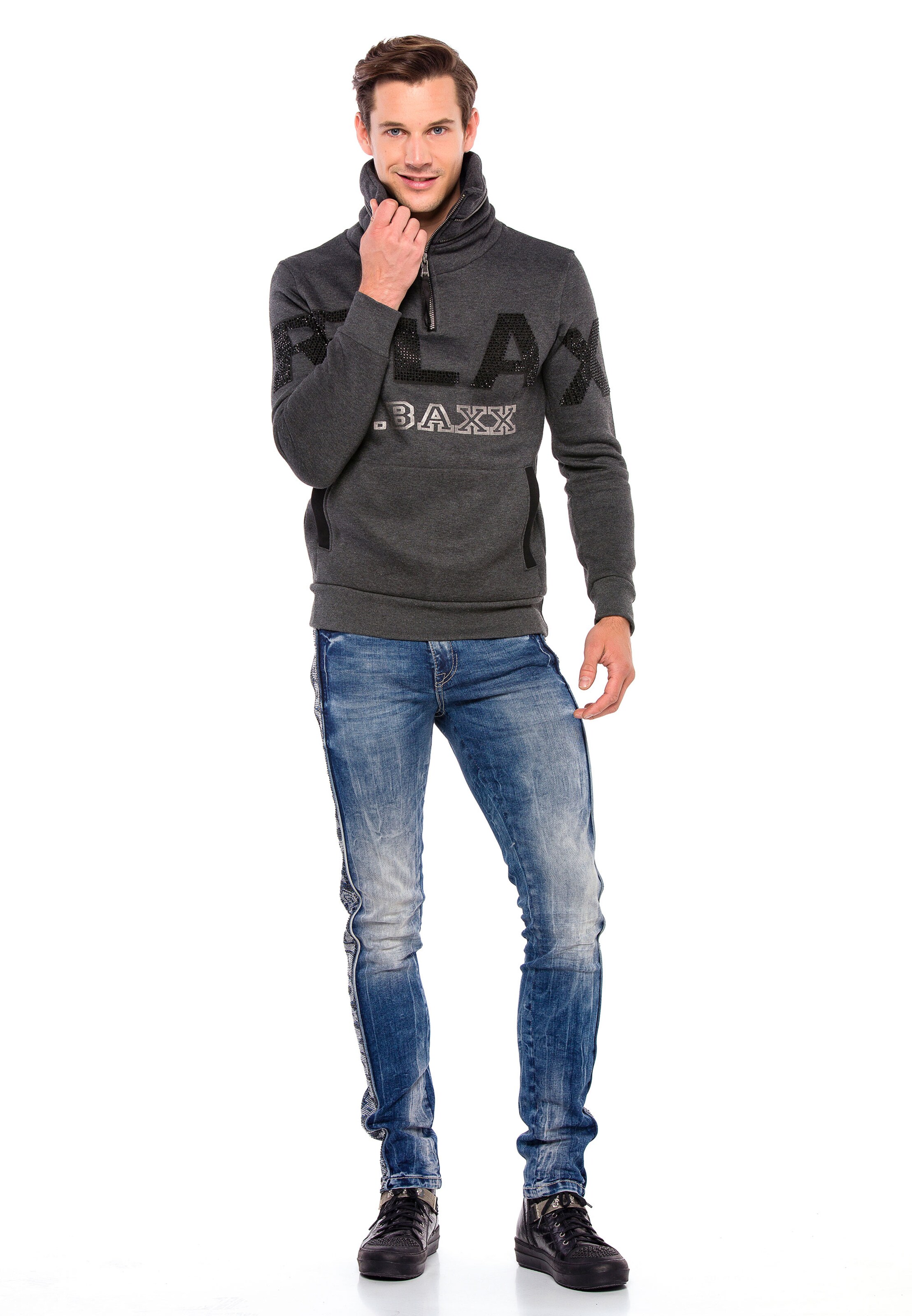 CIPO & BAXX Sweatshirt in Zwart