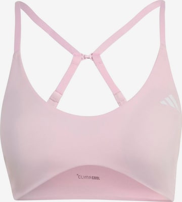 ADIDAS PERFORMANCESportski grudnjak 'Optime Essentials' - roza boja: prednji dio