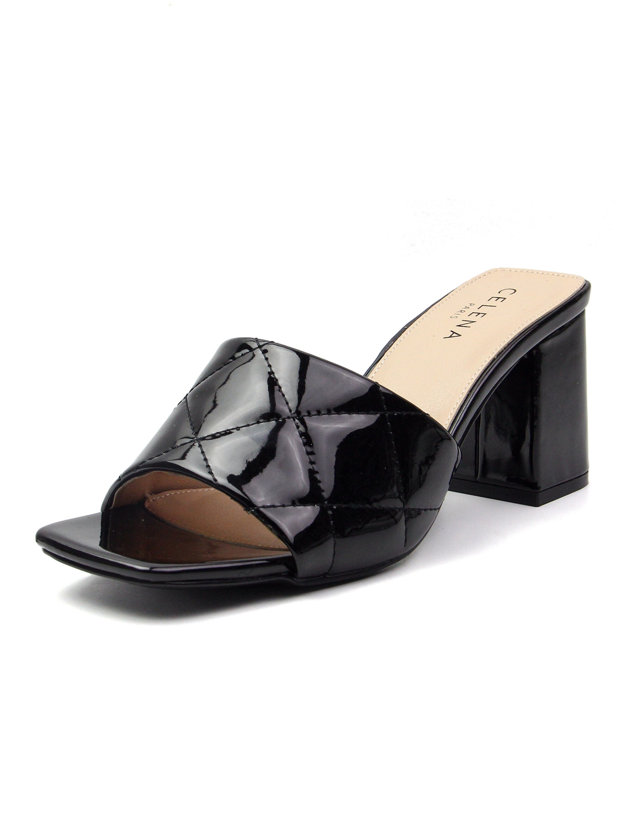 Saboți 'Cacie' de la Celena pe negru