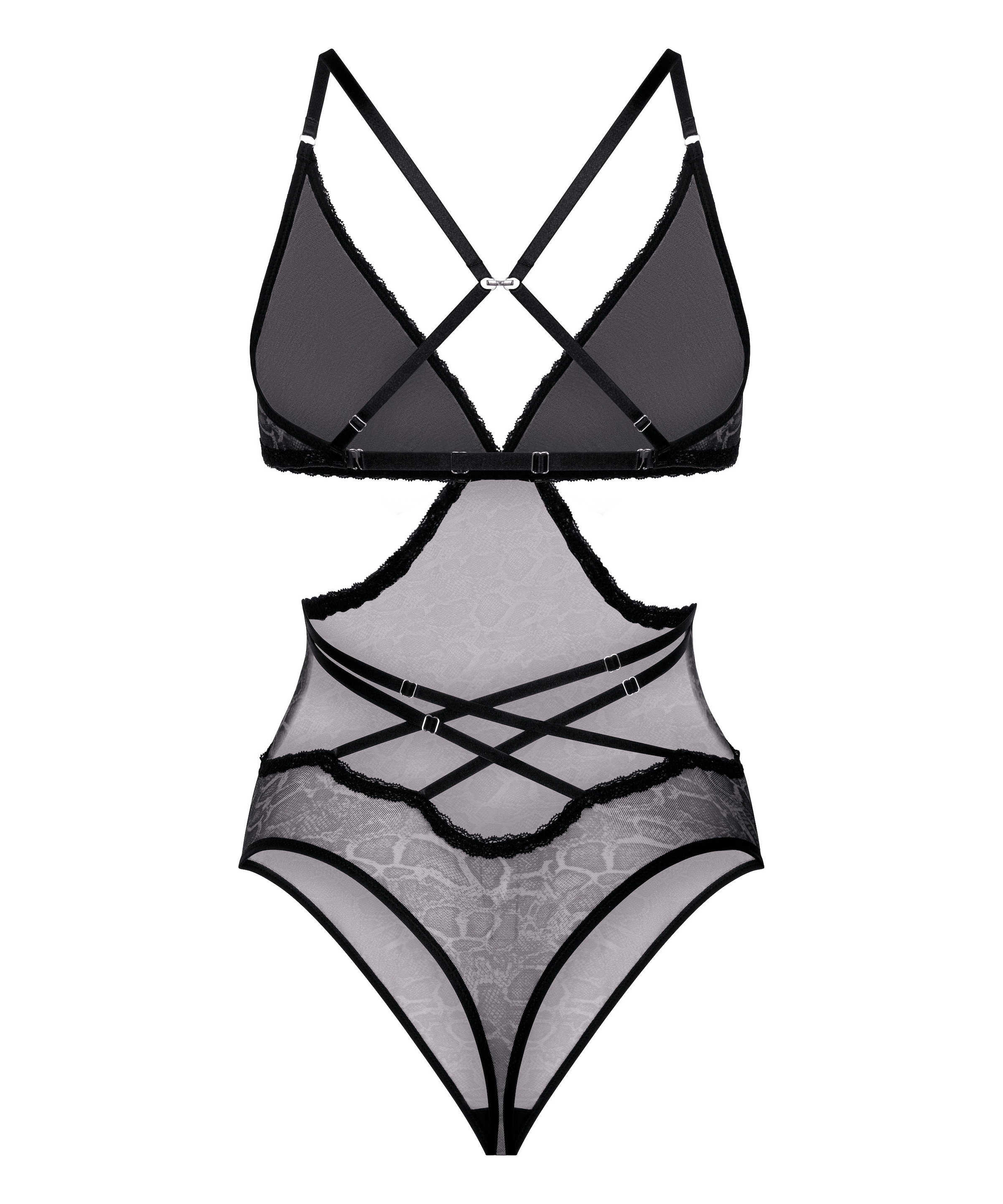 Hunkemöller Body 'Azula' in Grijs
