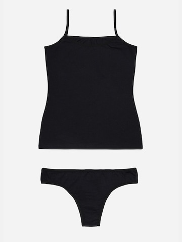 Tazzio Short Pajama Set 'F907' in Black: front