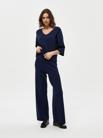 Wide Leg Pantalon 'Rosalia' Peppercorn en bleu